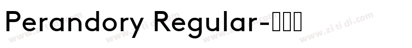 Perandory Regular字体转换